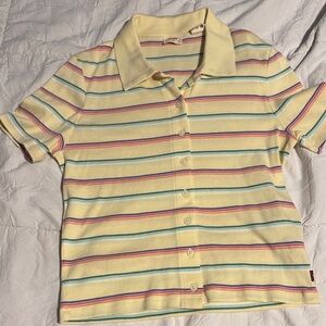 Levi's Kids Pastel Striped Button Down Shirt